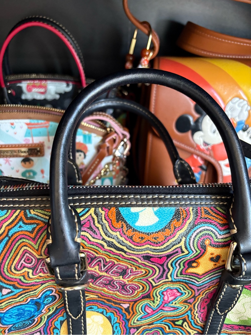 Dooney & Bourke Disney Princess Multicolor Satchel - Picture 5 of 11
